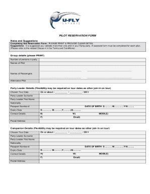 43+ Free Online Reservation Form Templates .